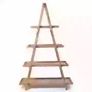 Reclaimed Pine Pyramid Bookcase